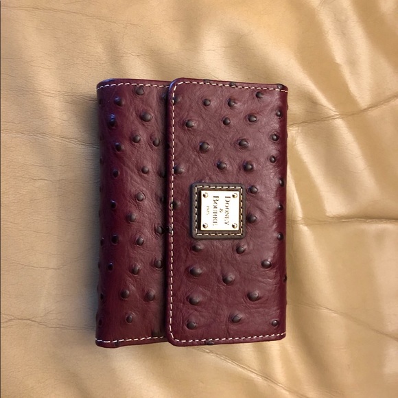 Dooney & Bourke Ostrich Framed Credit Card Wallet